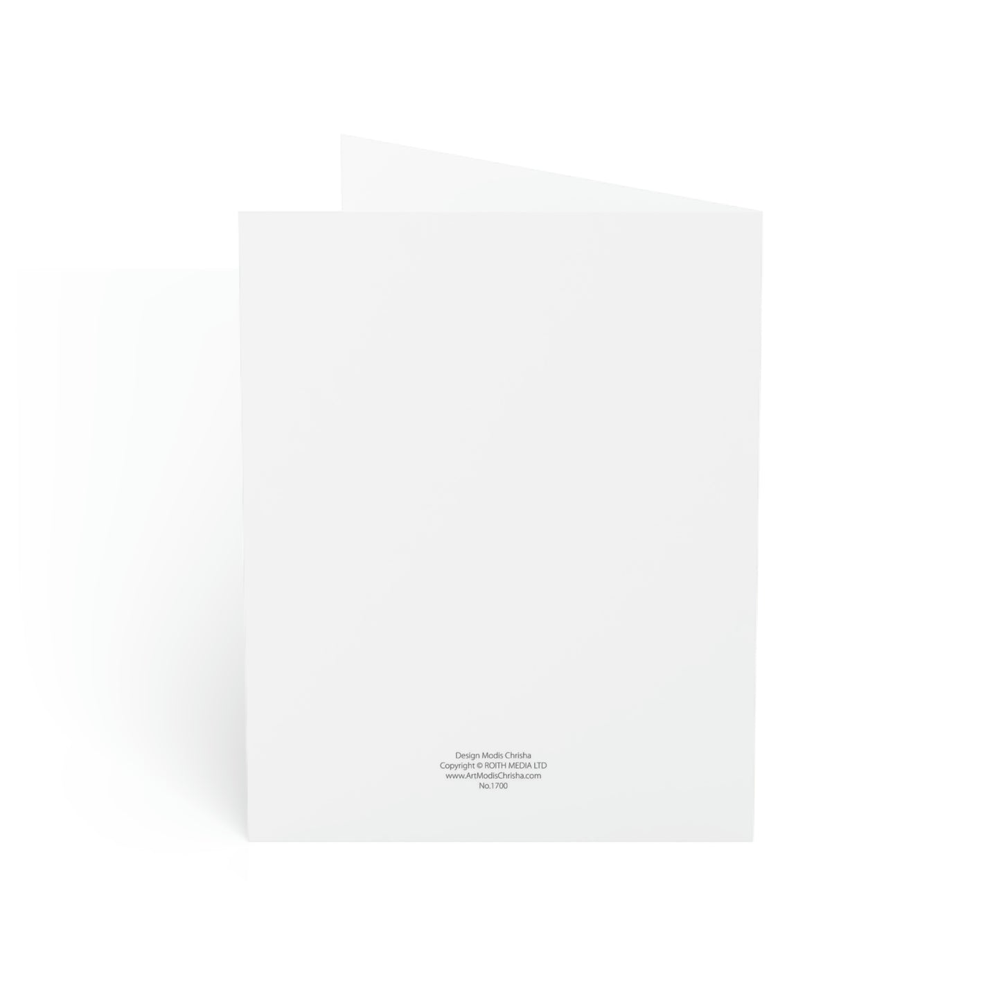 Folded Greeting Cards Vertical (1, 10, 30, and 50pcs) Stay Focused - Design No.1700
