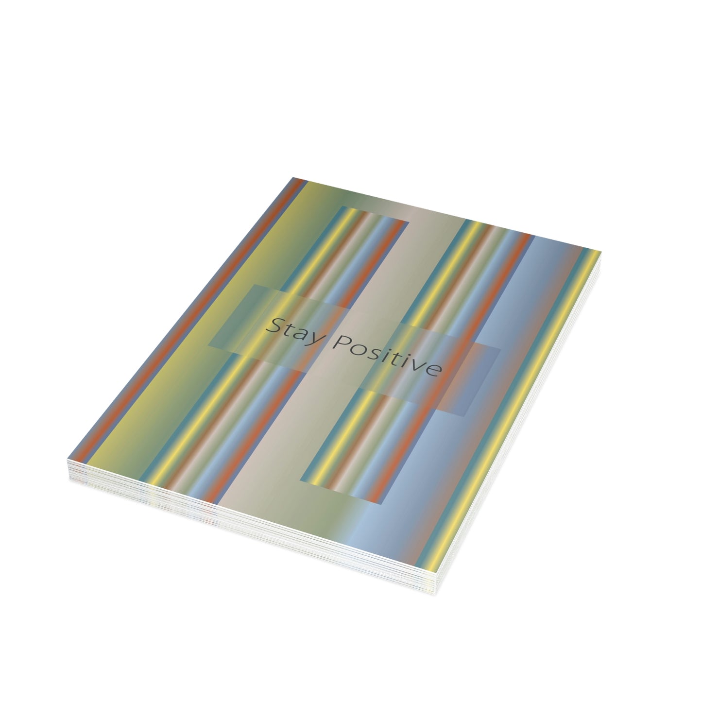 Unfolded Greeting Cards Vertical (10, 30, and 50pcs) Stay Positive - Design No.200