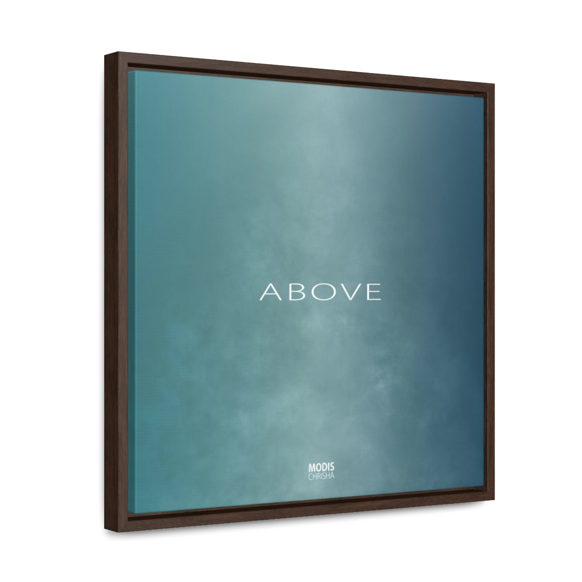 Canvas Gallery Wrap Square Framed 16“ x 16“ - Design Above