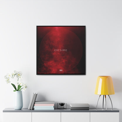 Desire - Square Framed Gallery Wrap Canvas, 30" x 30"